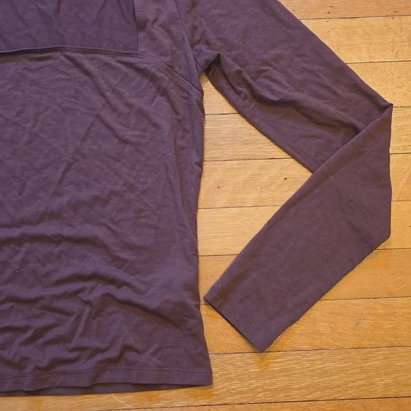 Reformation, Square Neck Long Sleeve Top, Brown, VGUC, Women's M - Picture 7 of 12